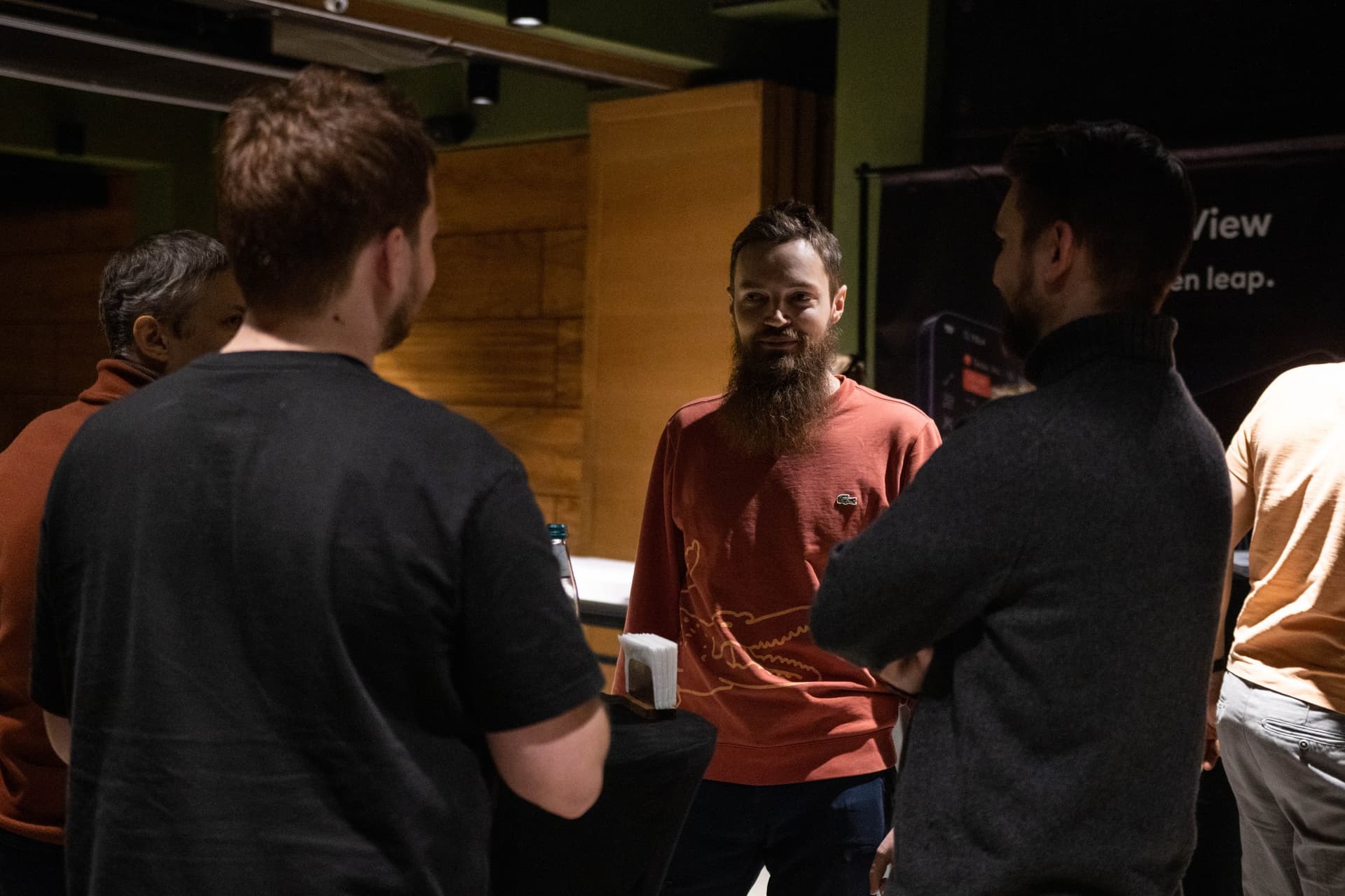 Community members networking