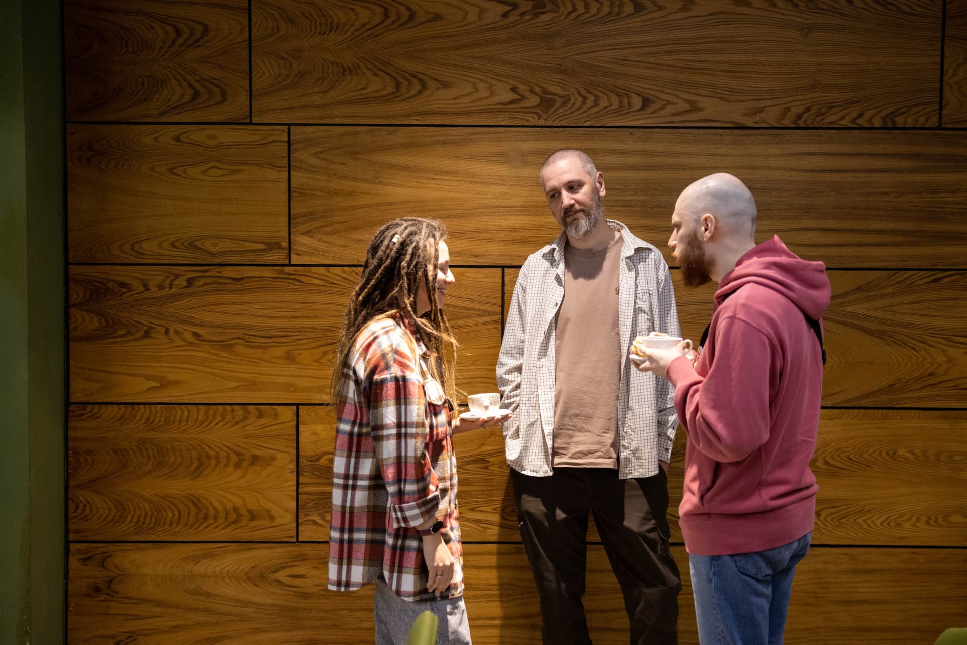 Audience view during a presentation